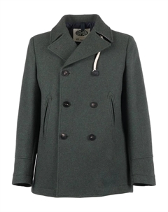 Двубортное шерстяное пальто, серый Camplin