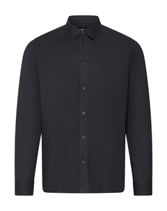 Рубашка на пуговицах классического кроя OLMIN, Black Solid