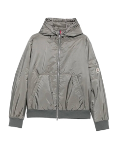 Бомбер на молнии, серый Moncler