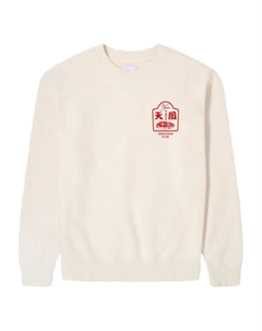 Свитшот с круглым вырезом "Тонкацу", белый Edwin