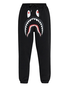 Спортивные штаны с мотивом акулы, черный A bathing ape®