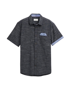 Рубашка на пуговицах классического кроя, marine blue Tom tailor