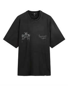 Футболка с изображением породистых собак, нарисованных от руки, Aged Black Represent