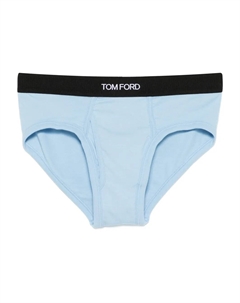 Брифы с логотипом на поясе, синий Tom ford