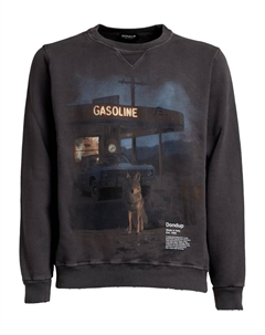 Свитшот с круглым вырезом, черный Dondup