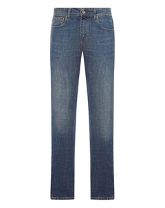Джинсы с пятью карманами, синий Incotex