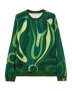 Толстовка с принтом Marmo, зеленый Pucci