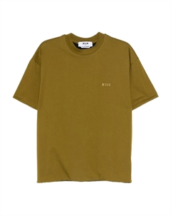 Футболка с логотипом, зеленый Msgm