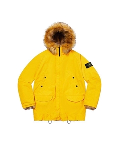 Парка x Stone Island Formula Steel Reversible Faux Fur Parka, Yellow Supreme