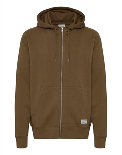 Худи с капюшоном на молнии Lenz, Brown Solid