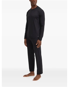 Пижама с рукавами-реглан, черный Boss