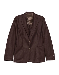 Блейзер с накладными карманами, коричневый Barba