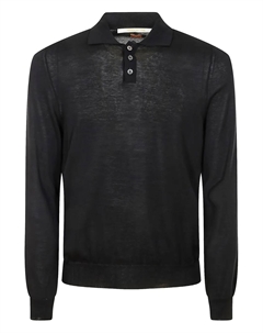 Рубашка поло с длинными рукавами, черный Alpha industries