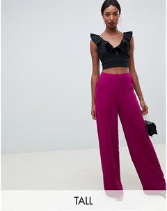 Фиолетовые широкие брюки Missguided tall