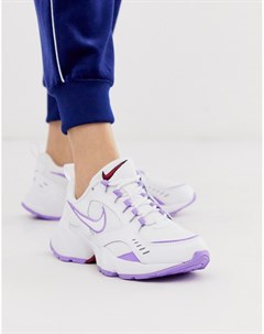 Бело лиловые кроссовки Air Heights Nike