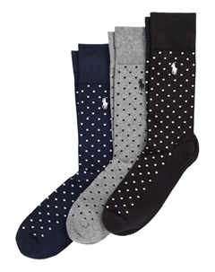 Комплект из трех пар носков с логотипом, синий Polo ralph lauren