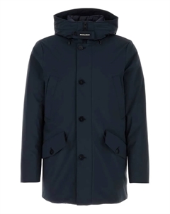 Пуховик с капюшоном, синий Woolrich