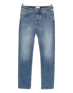 Джинсы с эффектом потертостей, синий Jacob cohen