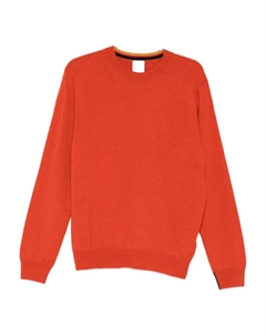 Кашемировый свитер с круглым вырезом, оранжевый Paul smith
