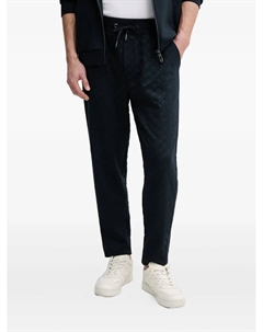 Стеганые брюки с логотипом-нашивкой, синий Joop