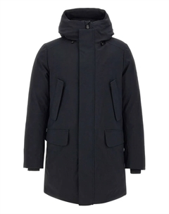 Пуховик с капюшоном модели Wilson, черный Save the duck