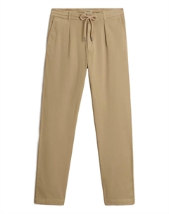 Брюки с кулиской и складками, нейтральный Woolrich