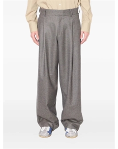 Клетчатые брюки строгого кроя, серый Kolor