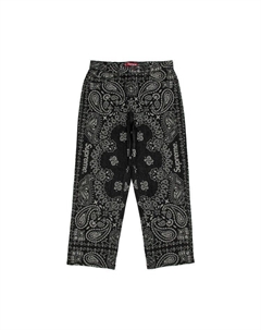 Джинсы Bandana Jacquard Baggy Jean, Black Supreme