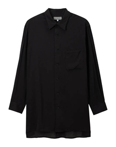 Рубашка с длинными рукавами на пуговицах, черный Yohji yamamoto
