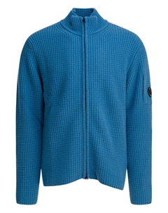 Кардиган на молнии с высоким воротником, синий C.p. company