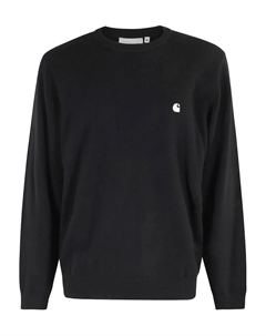 Свитшот с логотипом и круглым вырезом, черный Carhartt wip