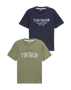 Футболка, marine blue/Khaki Tom tailor