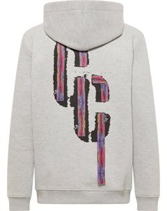Худи с капюшоном на молнии Fabbri, mottled grey Carlo colucci