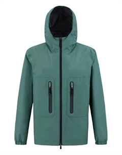 Толстовка на молнии с капюшоном, зеленый Herno