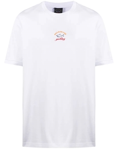 Футболка с круглым вырезом и логотипом, белый Paul & shark