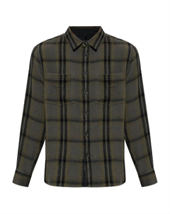 Рубашка в клетку с карманом, серый Rag & bone