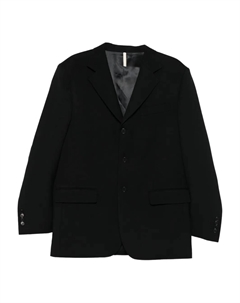 Однобортный пиджак с лацканами с вырезом, черный Sunflower