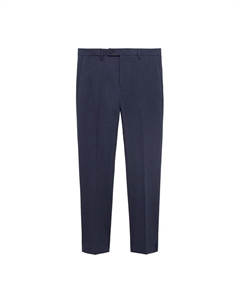 Обычные плиссированные брюки Monaco, Light blue Mango man