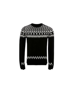 Футболка из кашемира FW22 мужская черная Alexander mcqueen