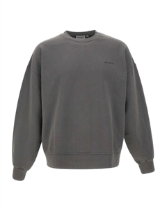 Свитшот с вышивкой и круглым вырезом, серый Carhartt wip