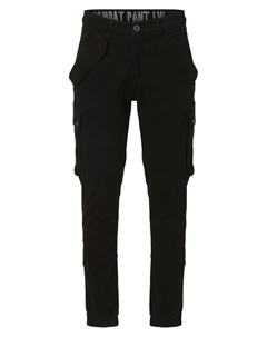 Зауженные брюки-карго Combat, Black Alpha industries