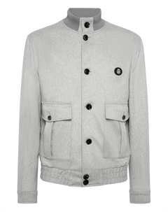 Бомбер с накладными карманами, серый Billionaire