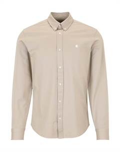 Рубашка на пуговицах классического кроя Madison, Beige Carhartt wip