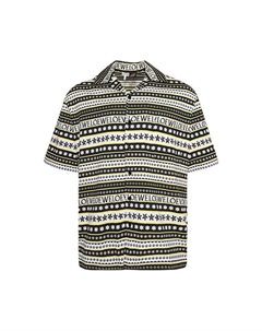 Рубашка Short-Sleeve Shirt, Yellow/Multicolor Loewe