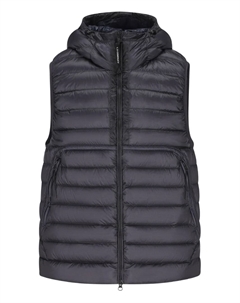 Жилет с капюшоном на молнии, синий C.p. company