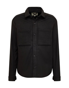 Рубашка на пуговицах классического кроя Tam, Black Solid