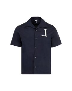 Рубашка Short-Sleeve Shirt, Dark Navy Loewe