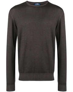 Свитер с круглым вырезом, коричневый Barba