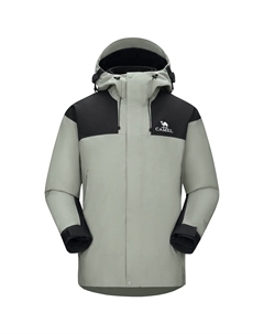 Мужская уличная куртка, Коричневый/Фантомный черный Camel