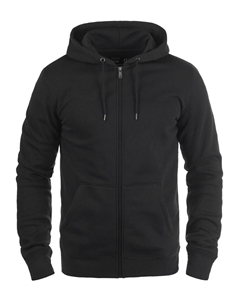 Худи с капюшоном на молнии Berti, Black Solid